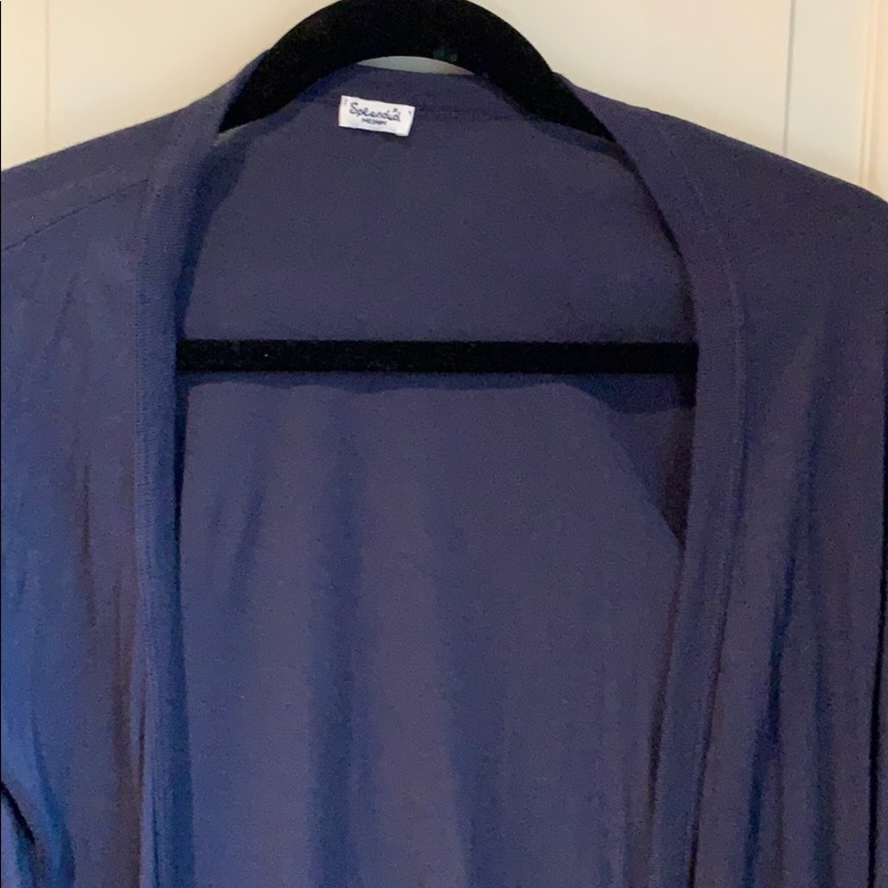 Splendid Navy Button Down Medium - image 2